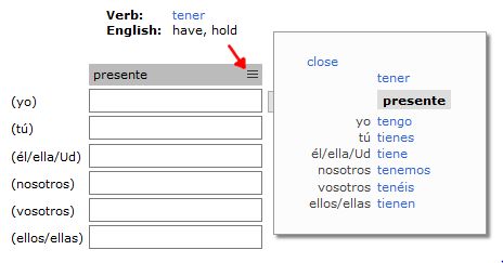 Blank Spanish Conjugation Charts With All Conjugations